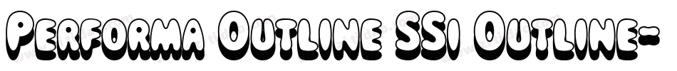 Performa Outline SSi Outline字体转换